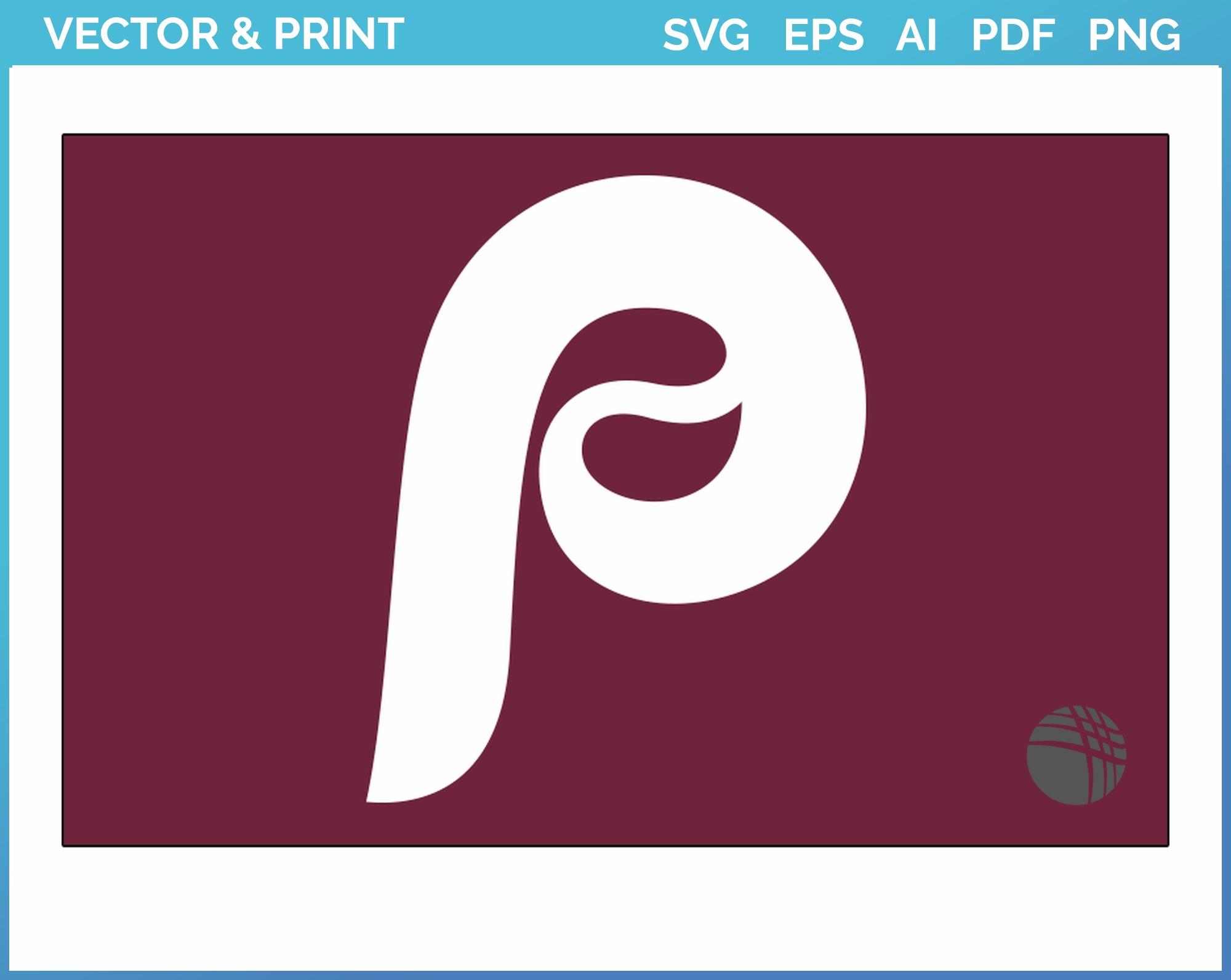 phillies p logo printable