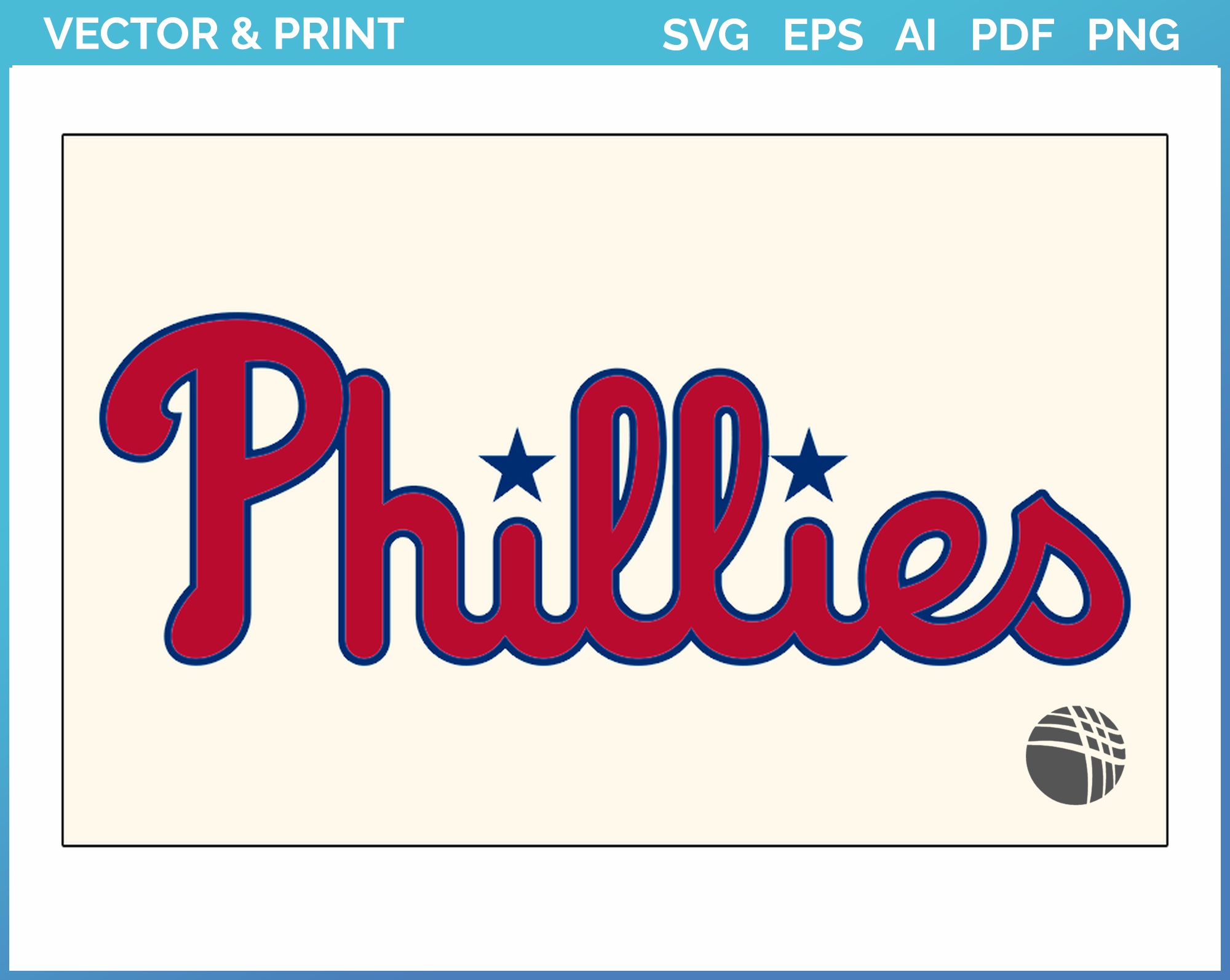 Philadelphia Phillies - Jersey Logo (2019) - Baseball Sports