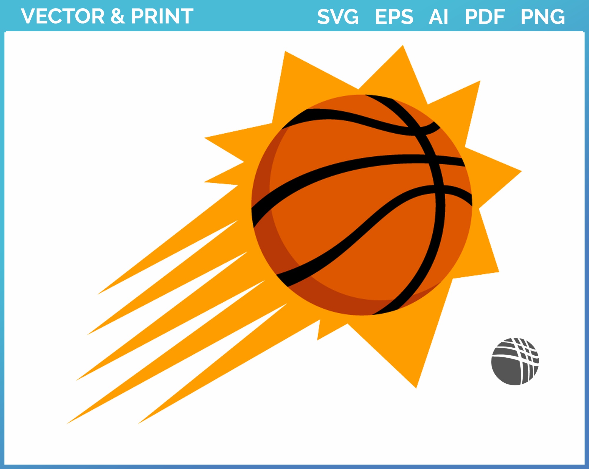 Phoenix Suns svg, Basketball Team svg, Basketball svg, NBA s - Inspire  Uplift