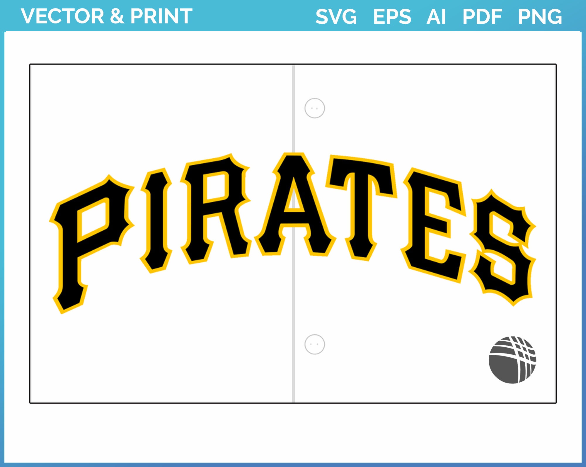 Pittsburgh Pirates - Jersey Logo (2001) - Baseball Sports Vector SVG Logo  in 5 formats