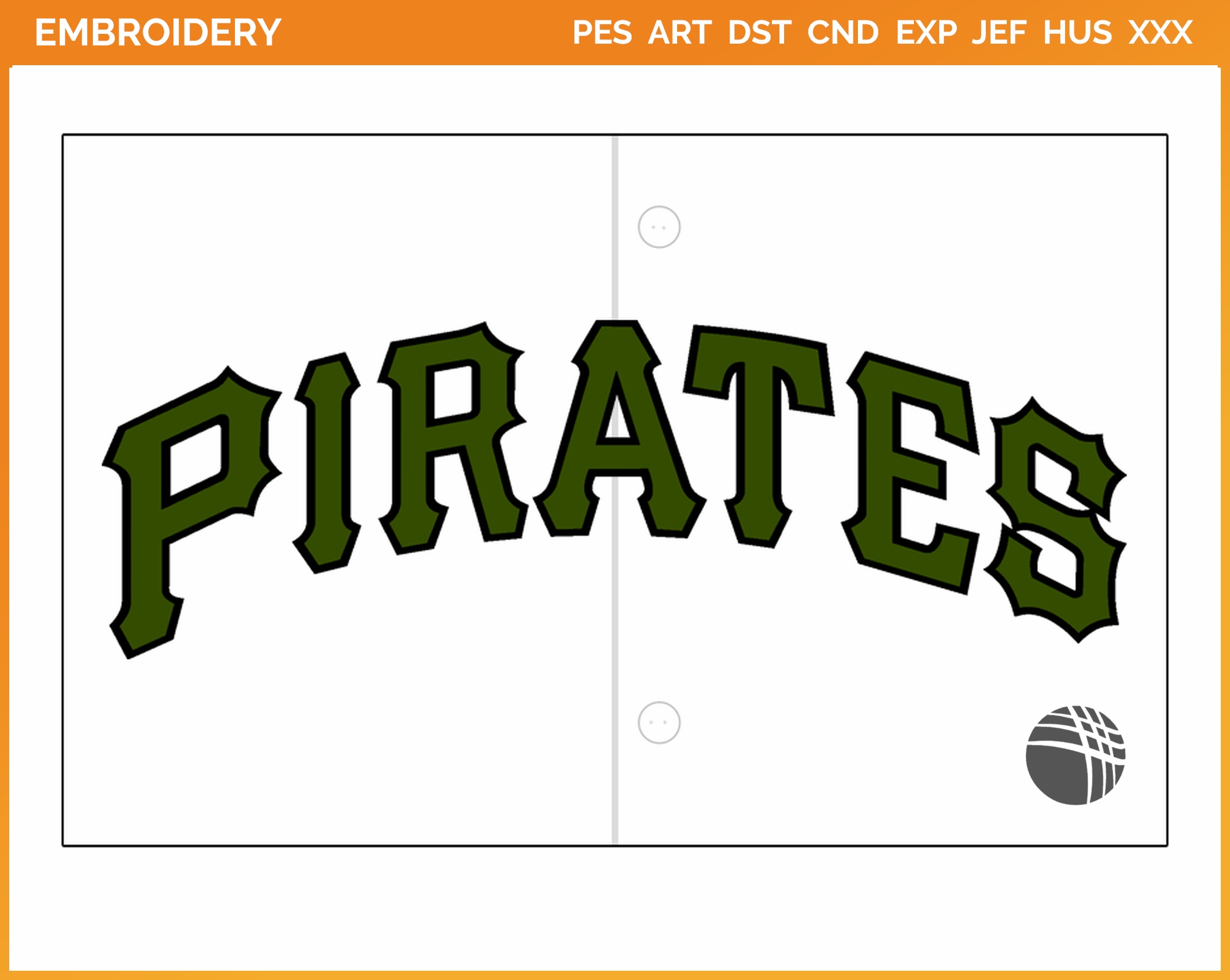 Pittsburgh Pirates Embroidery Fonts