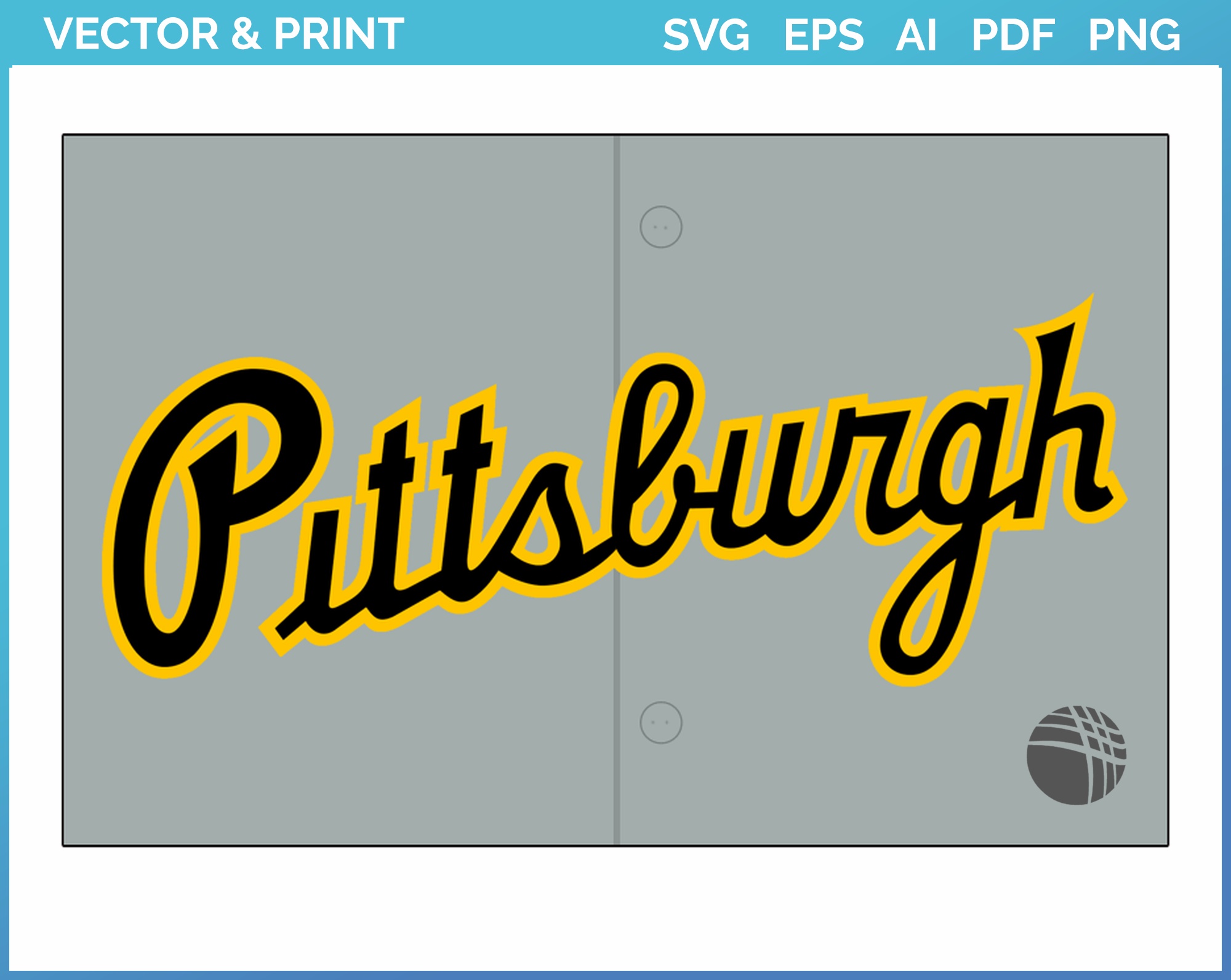 Pittsburgh Pirates Jersey Logo (2020) Baseball Sports Vector SVG