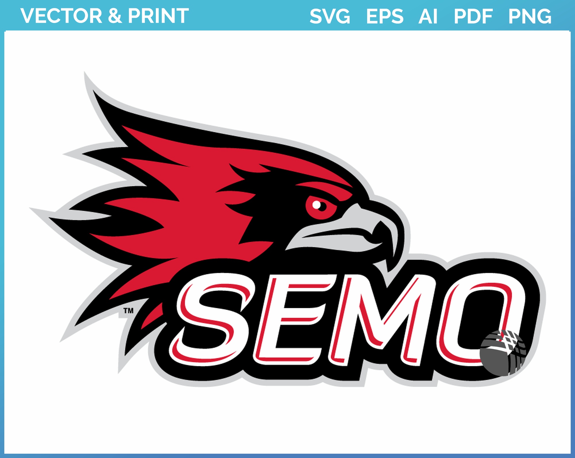 SE Missouri State Redhawks - Primary Logo - College Sports Vector
