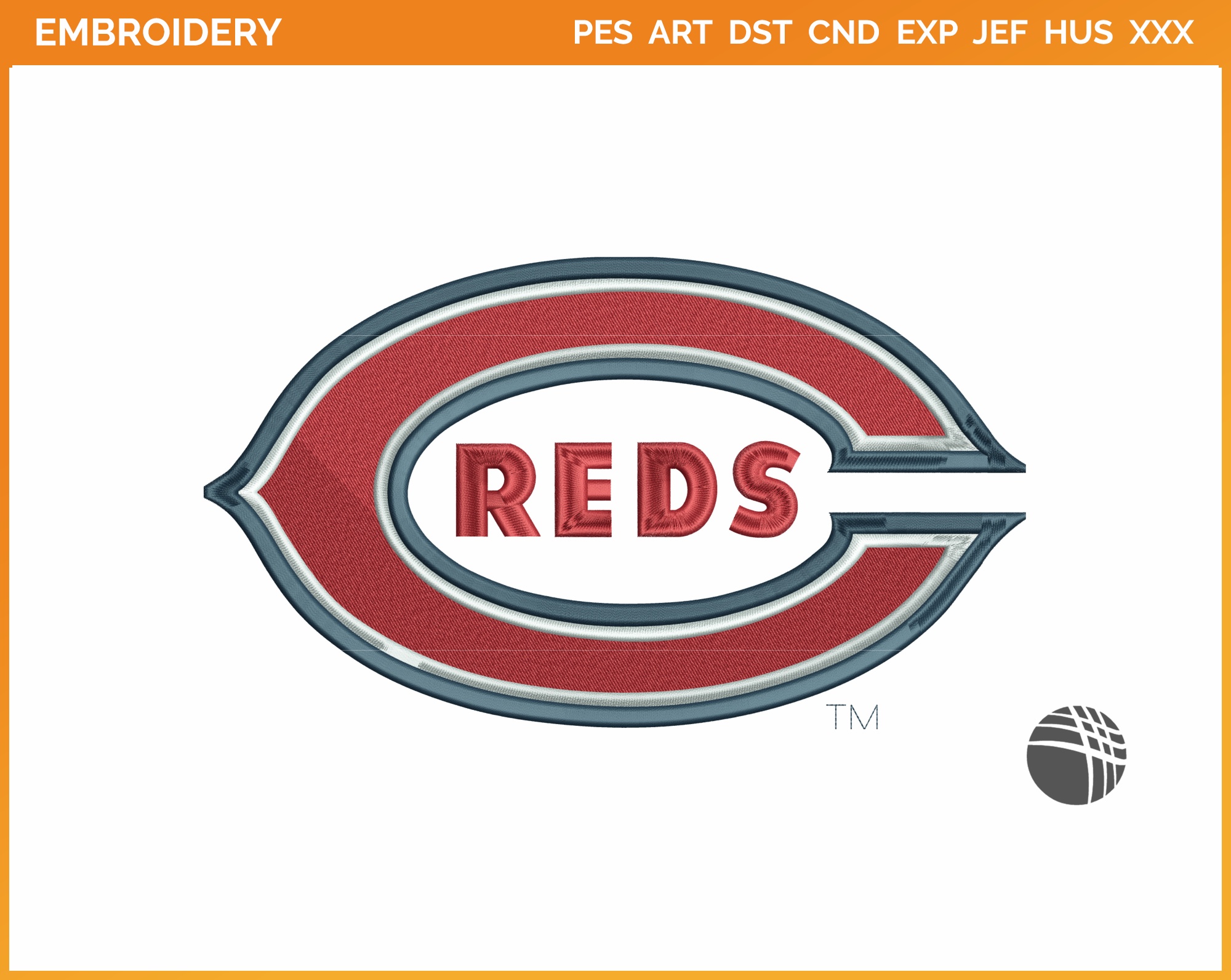 Cincinnati Reds Embroidery Design 