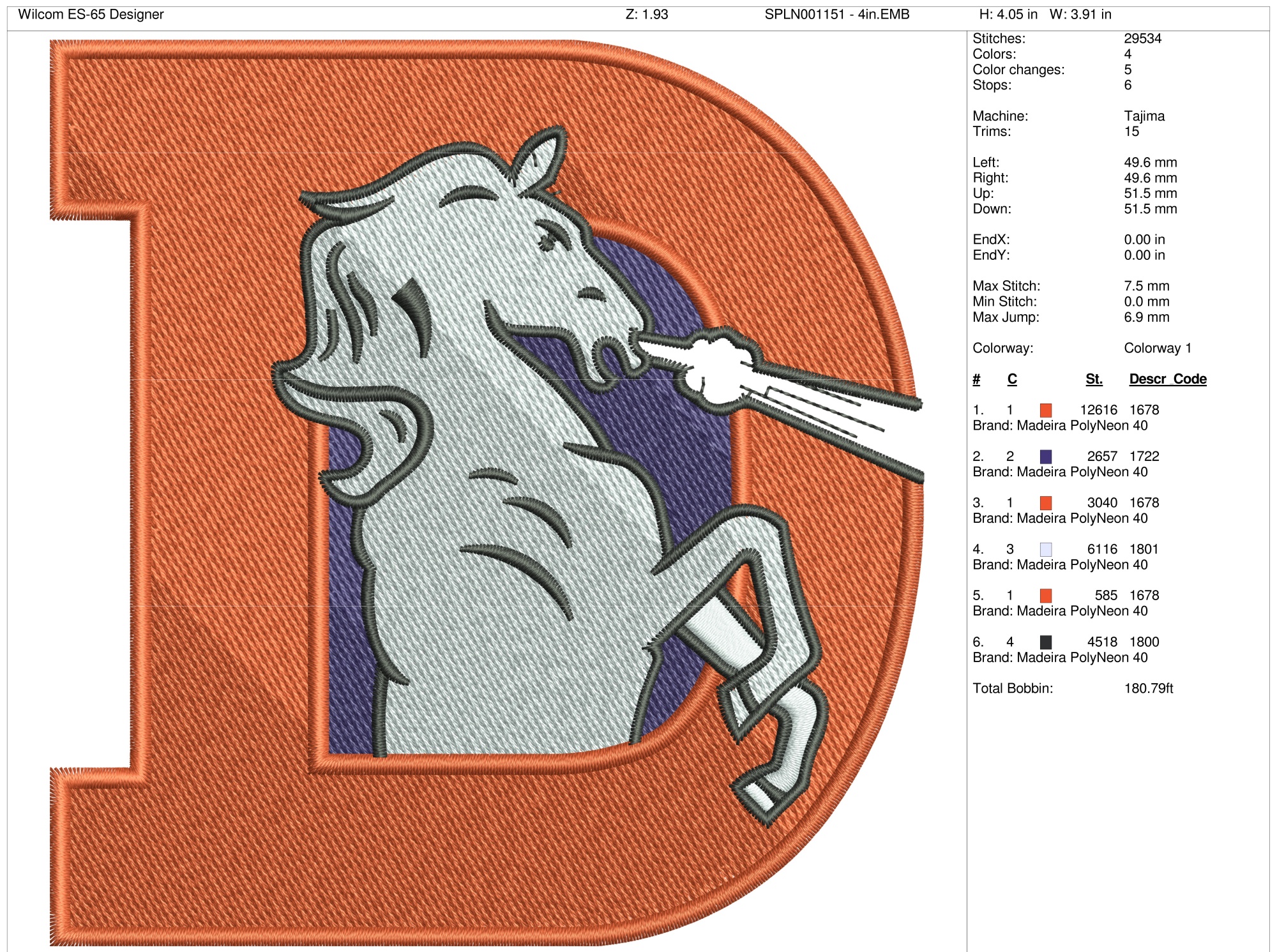 Sports Team Logo Embroidery Design at Frances Griffin blog