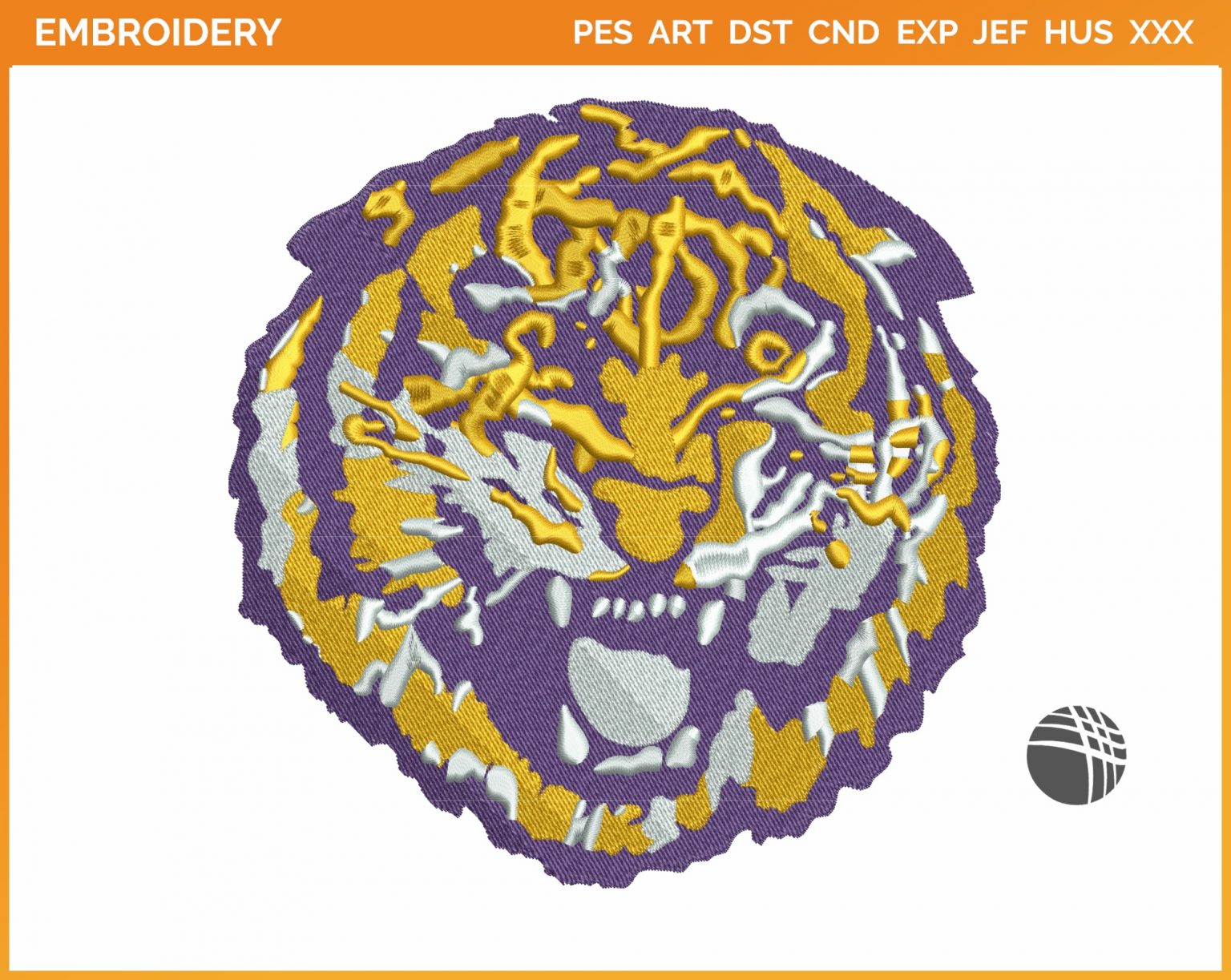 LSU Tigers - College Sports Embroidery Logo