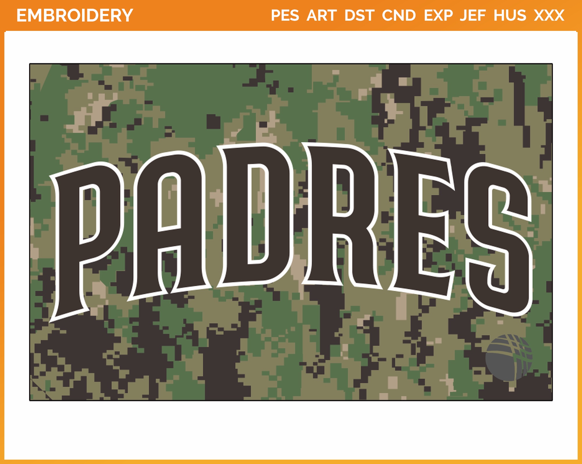 San Diego Padres - Jersey Logo (2020) - Baseball Sports Embroidery Logo in  4 sizes & 8 formats