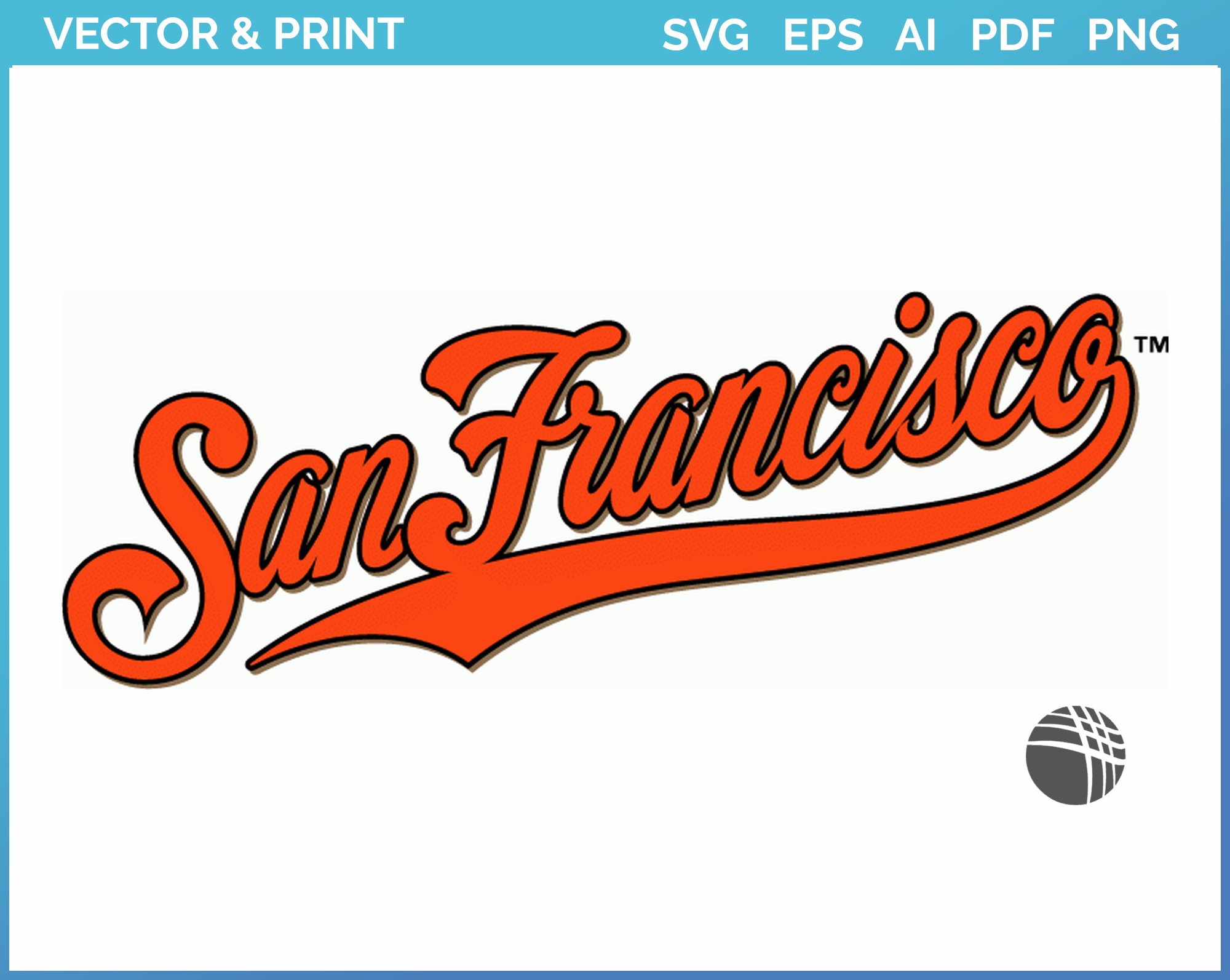 San Francisco Giants Script Logo PNG Vector (AI) Free Download