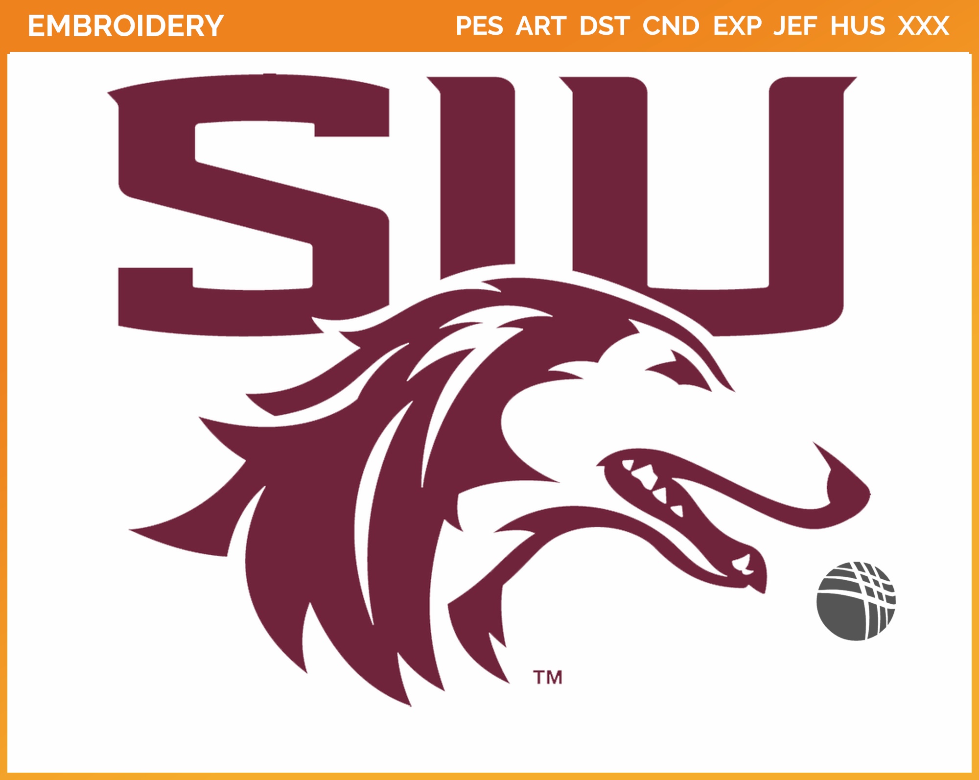 Southern Illinois Salukis - Primary Logo - College Sports Embroidery ...