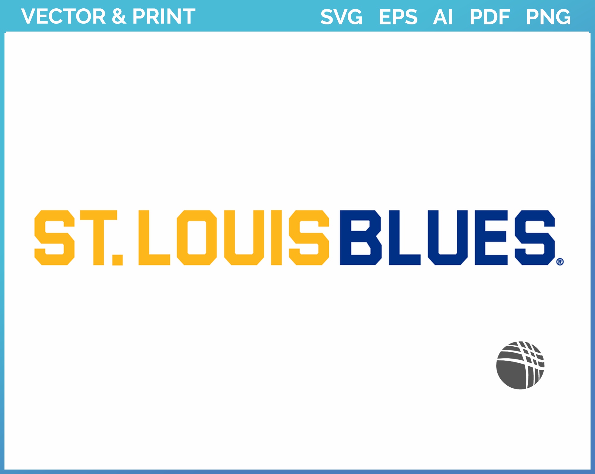 St. Louis Blues - Jersey Logo (2008) - Hockey Sports Vector SVG