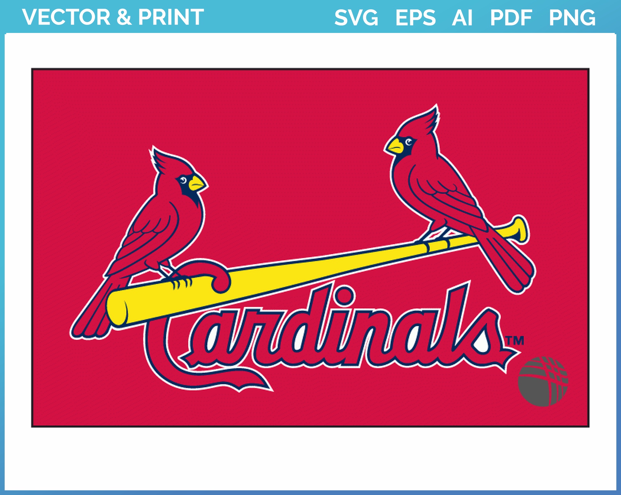St. Louis Cardinals - Batting Practice Logo (1998) - Baseball