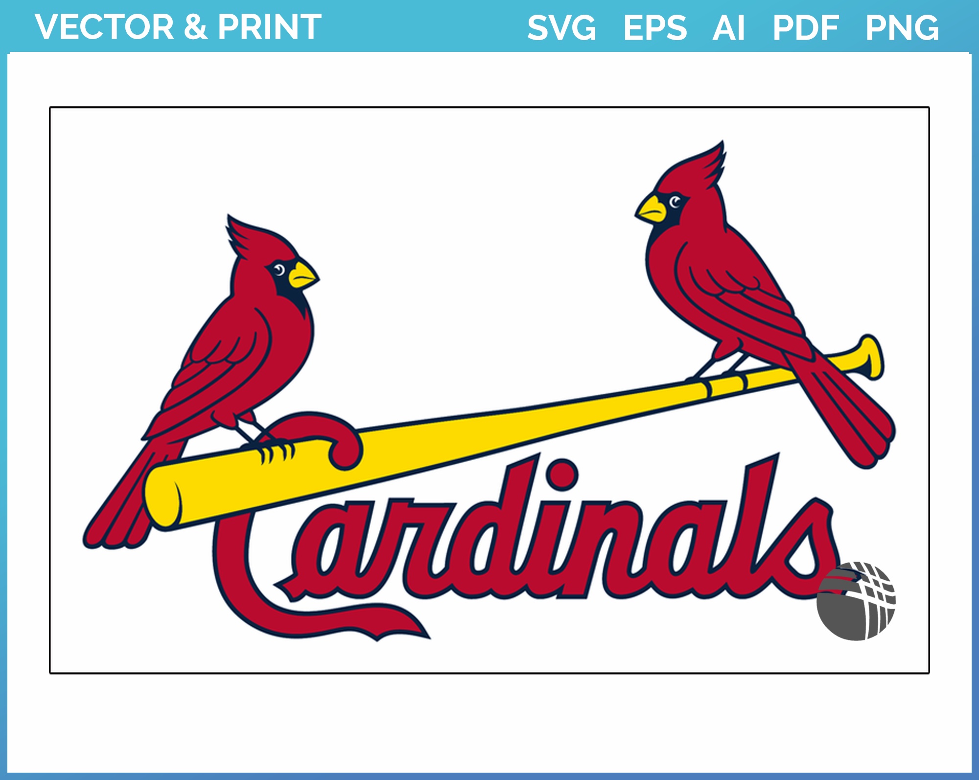 Baseball St Louis Cardinals Logo – Paint By Number