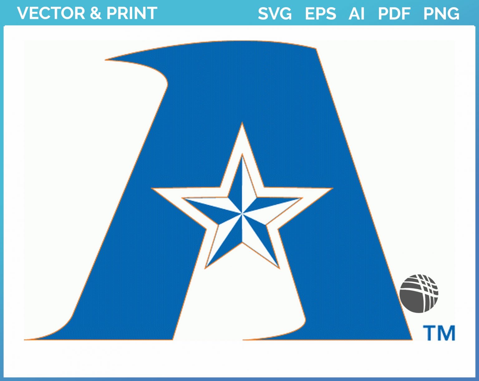 Texas Arlington Mavericks Alternate Logo 1991 College Sports