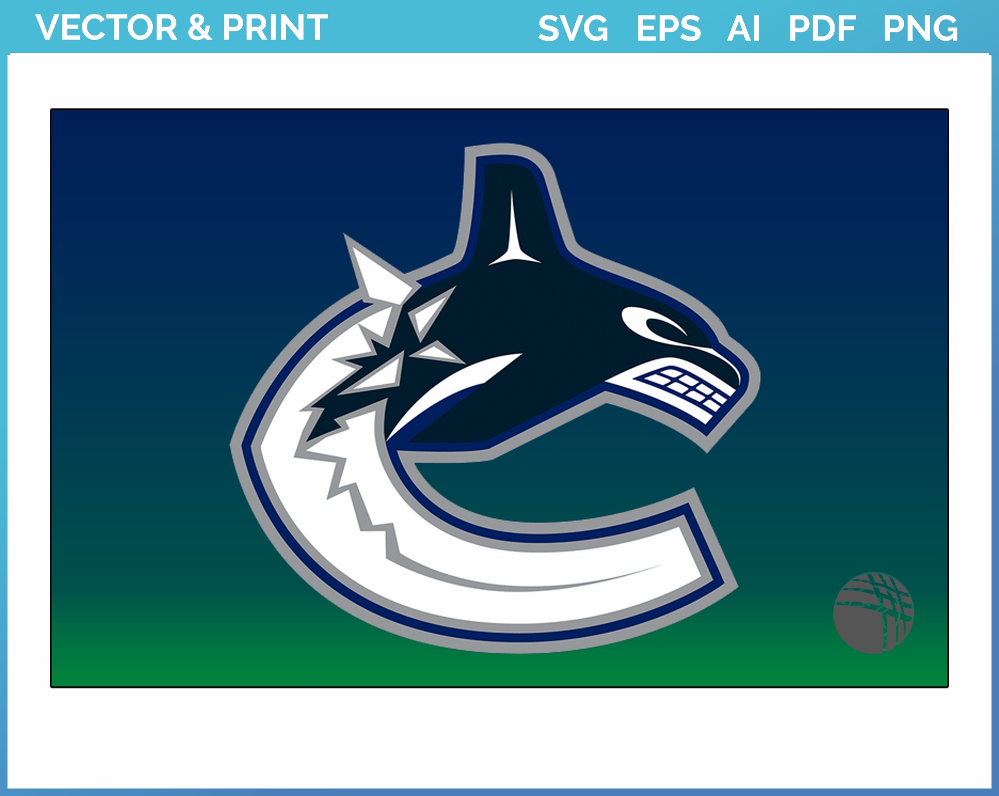 Vancouver Canucks Retro Logo SVG - Free Sports Logo Downloads