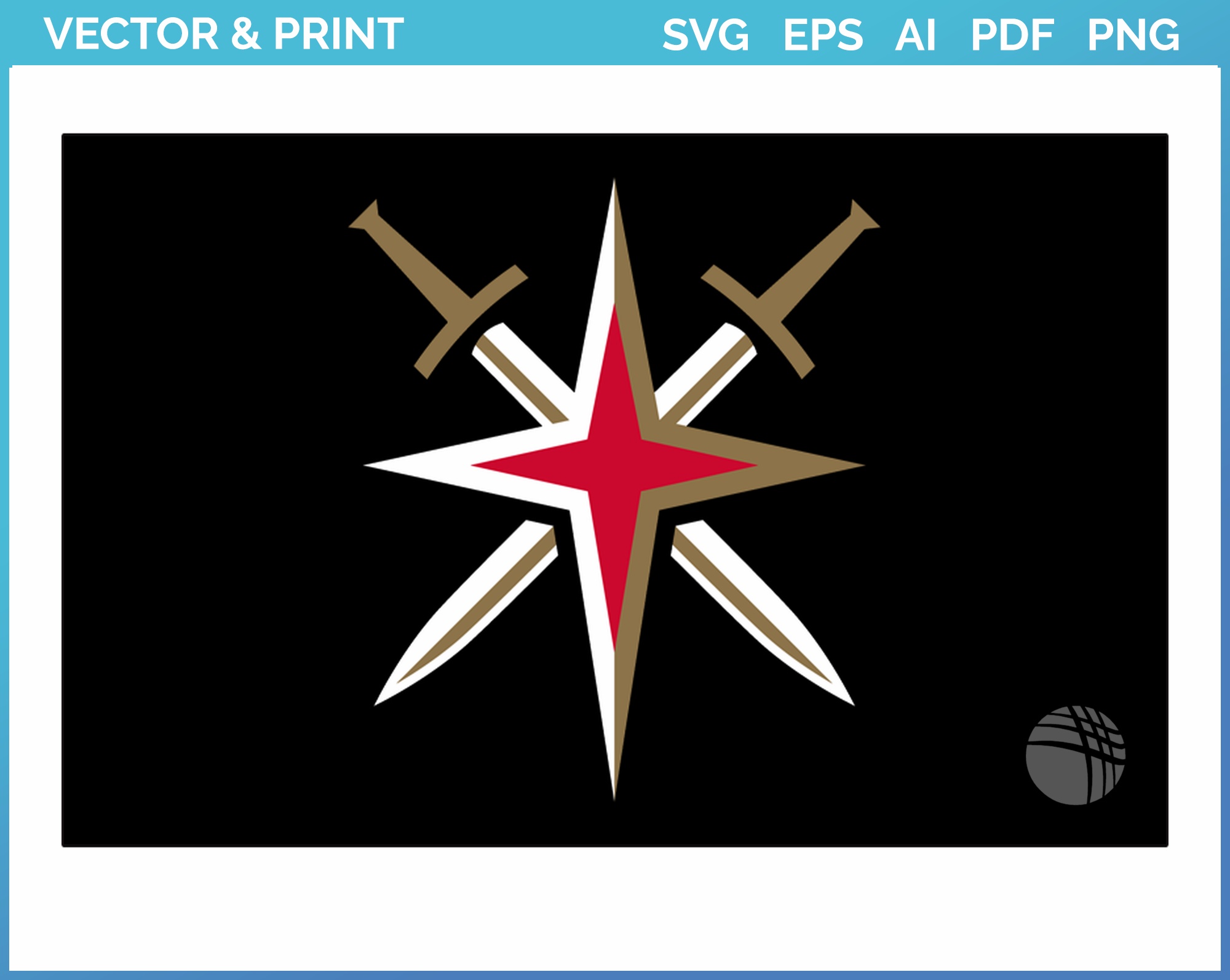 Vegas Golden Knights Logo PNG Transparent & SVG Vector - Freebie