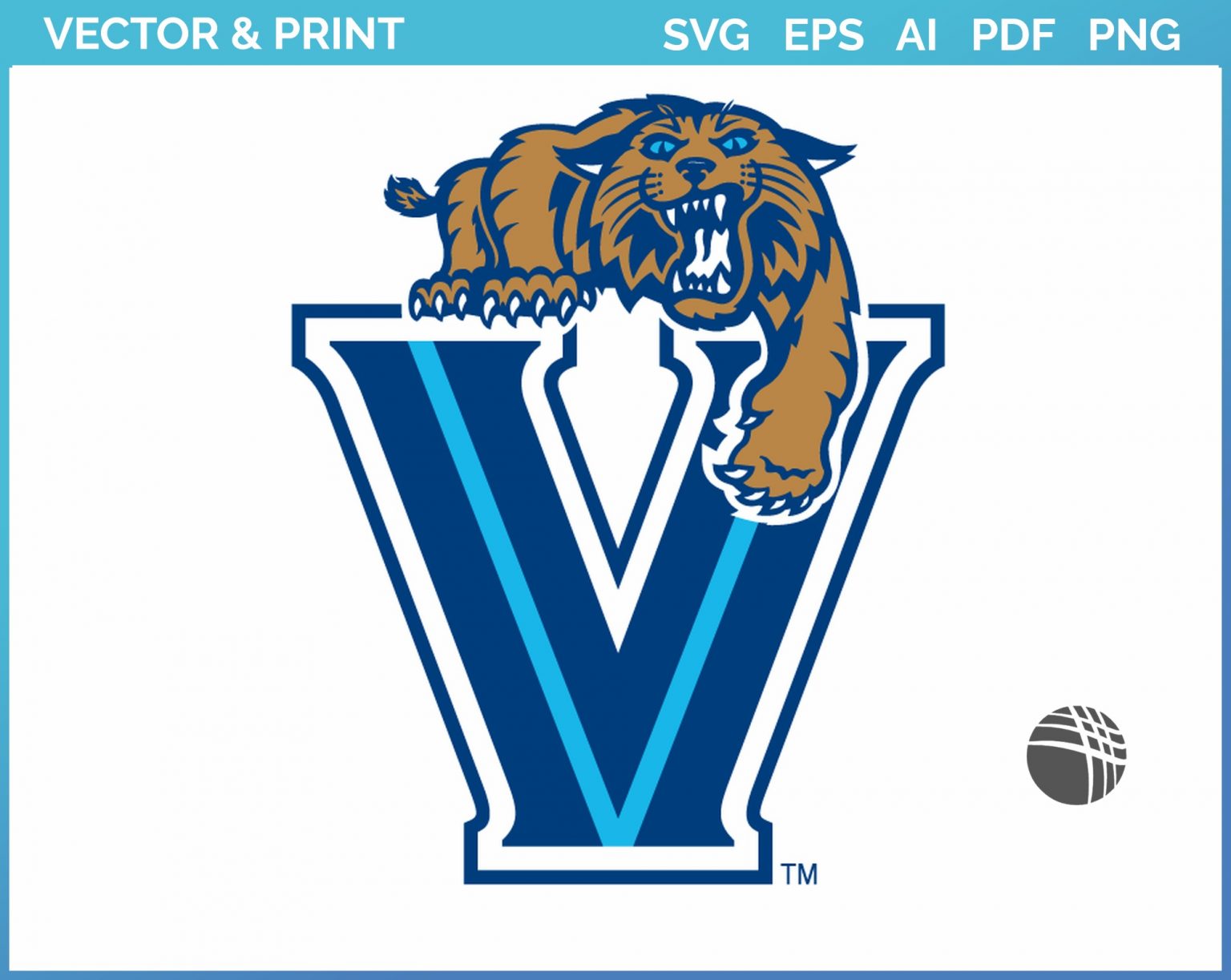 Villanova Wildcats - Alternate Logo (2004) - College Sports Vector SVG ...