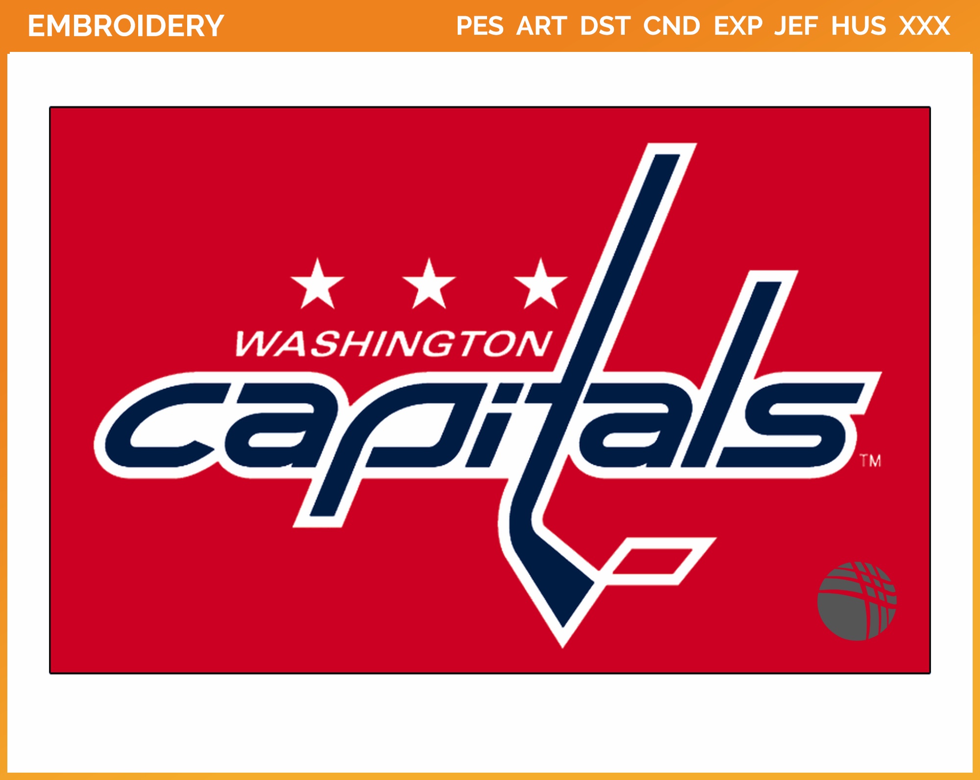 Washington Capitals 2007-08 jersey artwork, This is a highl…