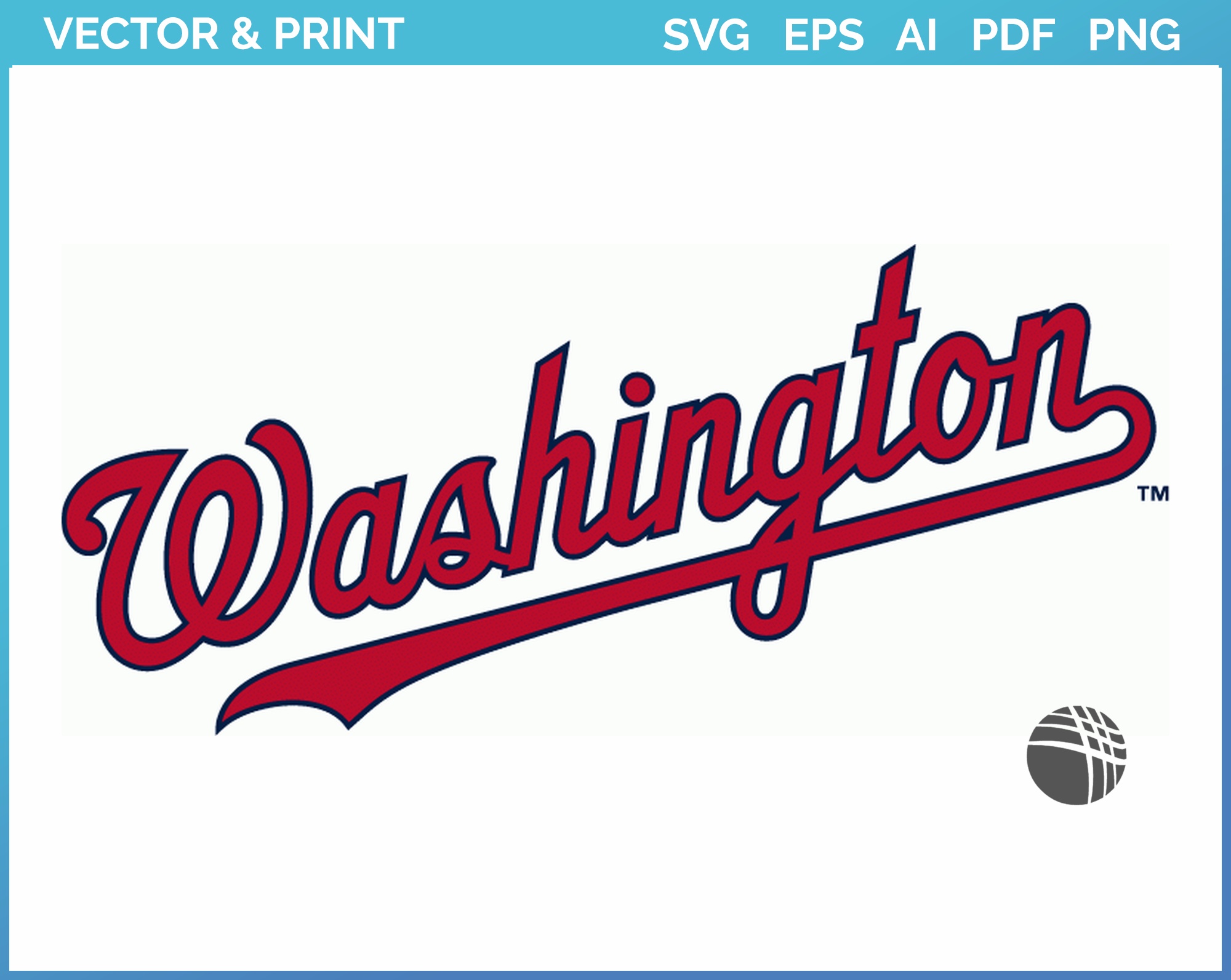 Washington Nationals SVG • MLB Baseball Team T-shirt Design SVG