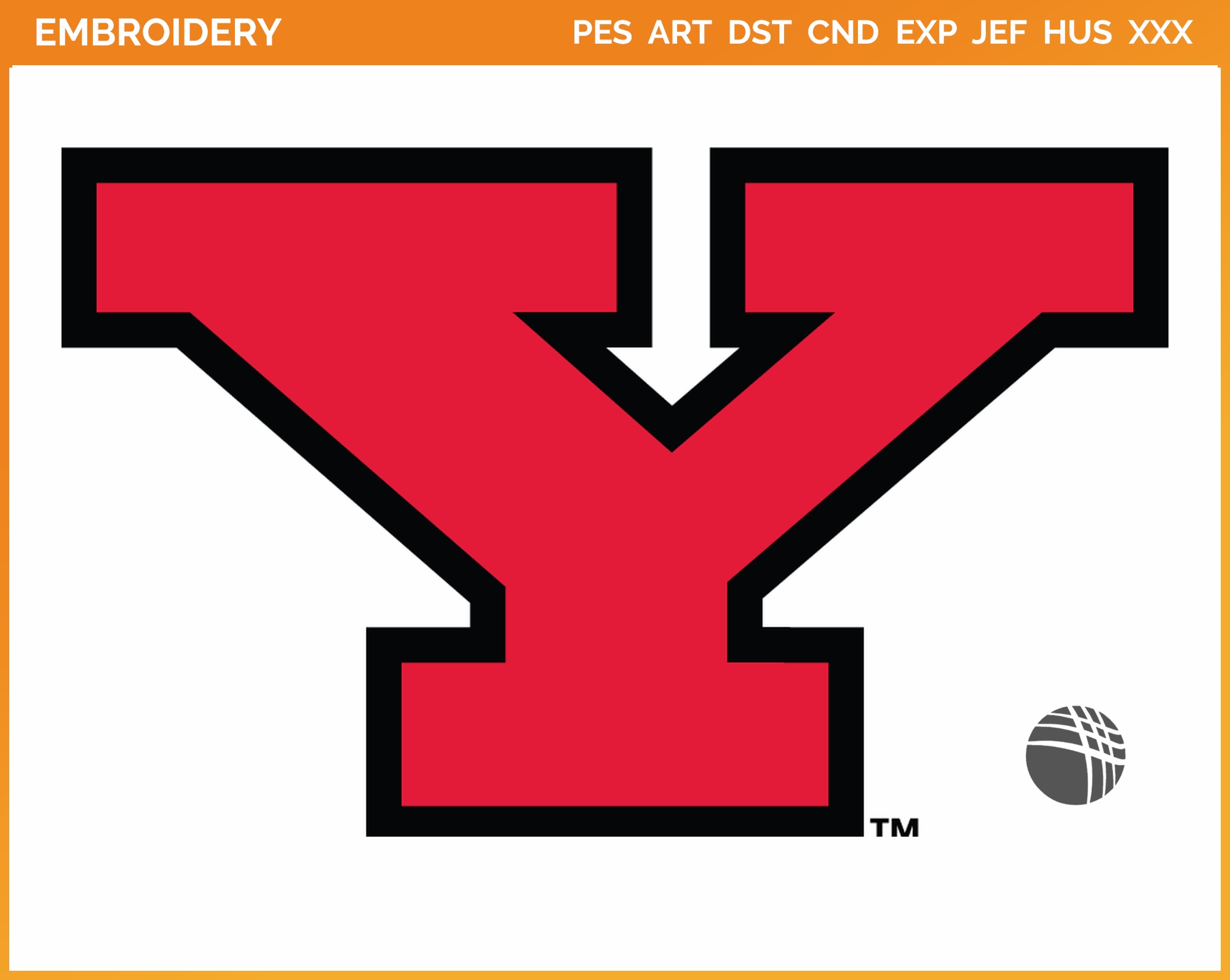 Youngstown State Penguins - College Sports Embroidery Logo in 4 sizes ...
