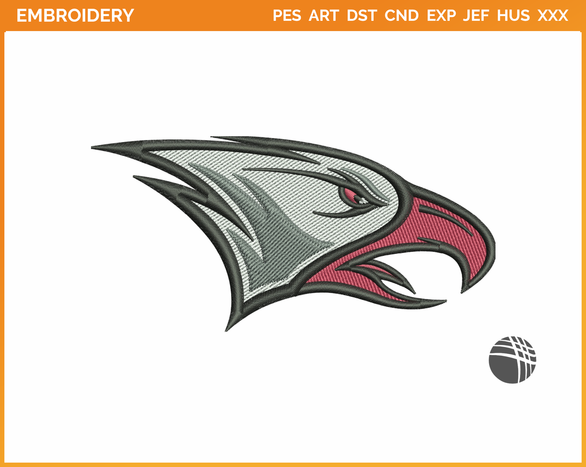 NCCU Eagles - Partial Logo (2006) - College Sports Embroidery Logo in 4 ...