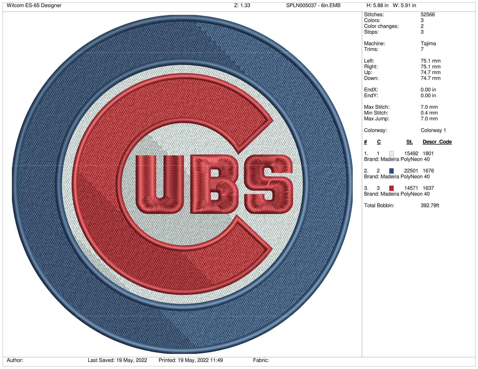 Stitch Chicago Cubs Baseball Jersey -  Worldwide