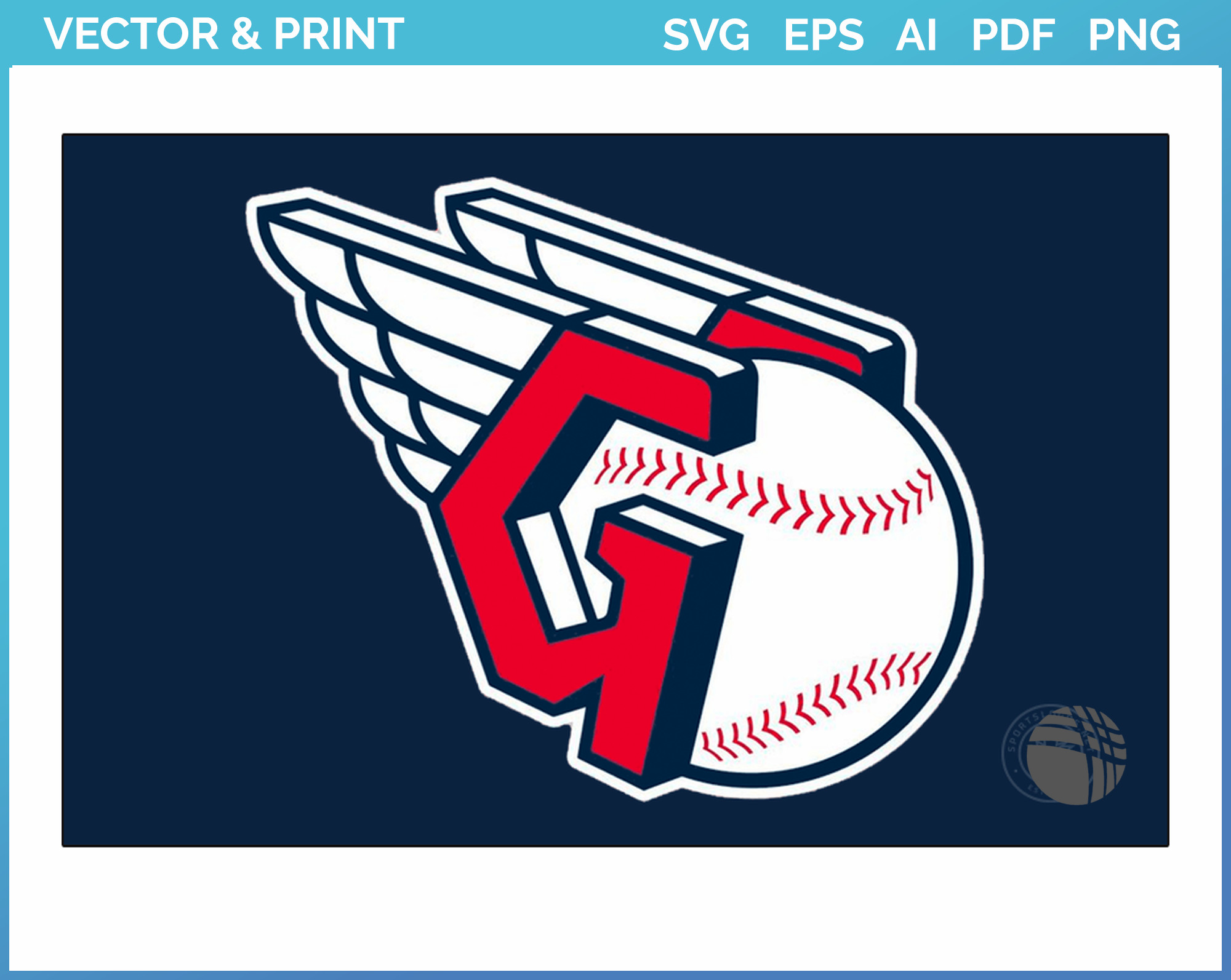 Cleveland Guardians - Primary Dark Logo (2022) - Baseball Sports Vector SVG  Logo in 5 formats - SPLN009554 • Sports Logos - Embroidery & Vector for  NFL, NBA, NHL, MLB, MiLB, and more!