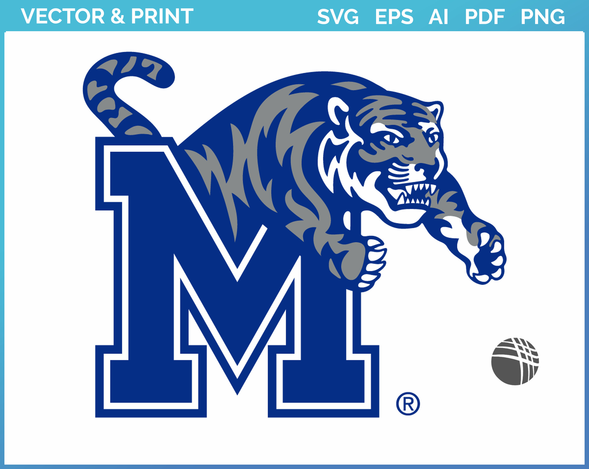 Memphis Tigers - Primary Logo (2021) - College Sports Vector SVG