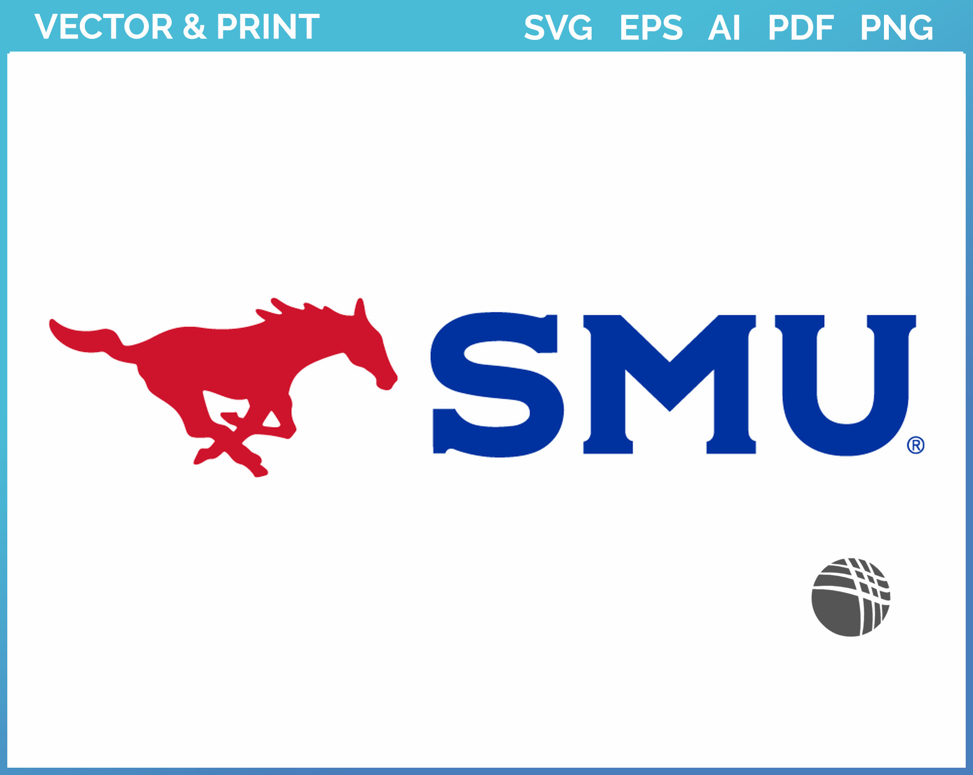 SMU Mustangs - Secondary Logo (2021) - College Sports Vector SVG Logo ...